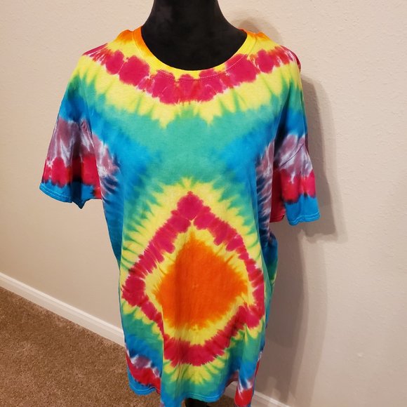 Hanes Boho Bohemia Tie Dye T-shirt 100% cotton Size XL. - Picture 7 of 11